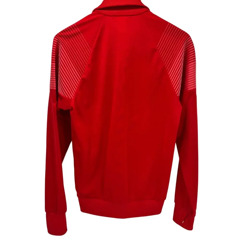 adidas Real Madrid Jacket Mens‎ Small Red Soccer FC Icon Track Top Full Zip 2018